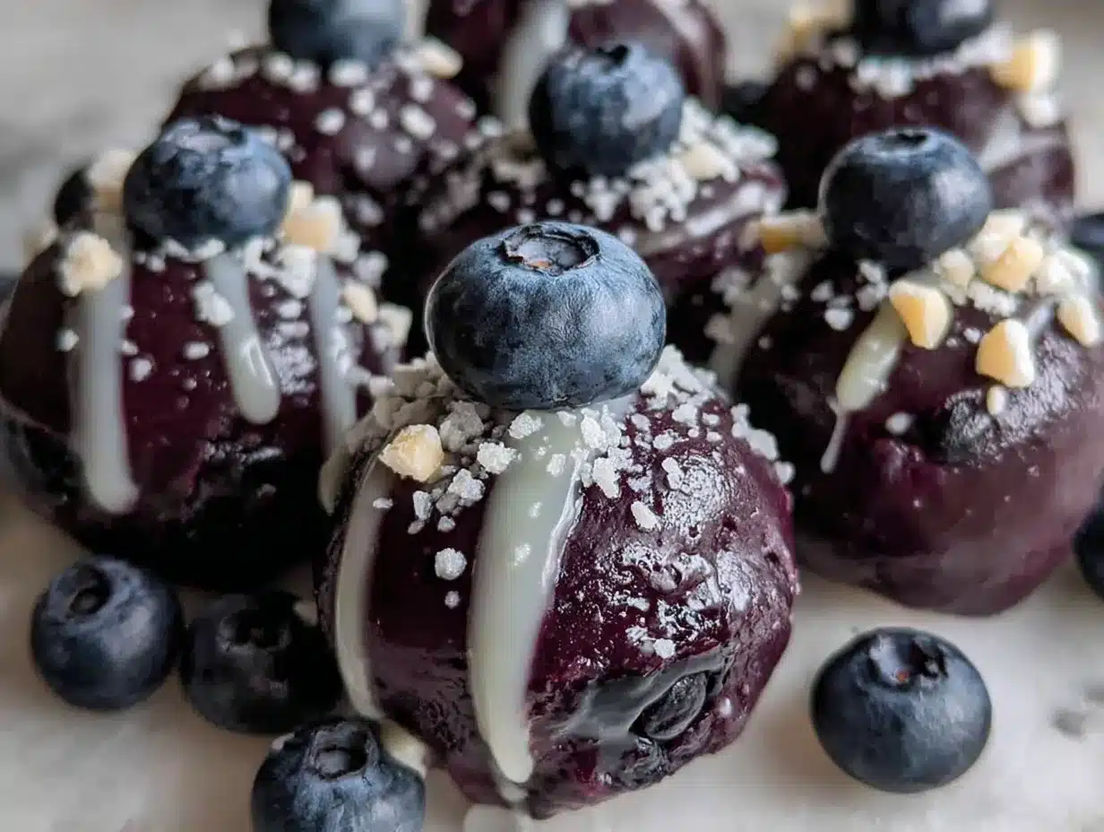 blueberry cheesecake protein bites preparation steps