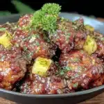 brown sugar pineapple chicken - featured image