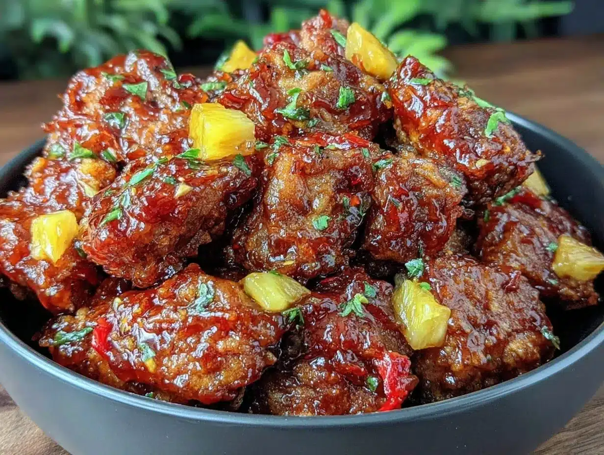 brown sugar pineapple chicken preparation steps