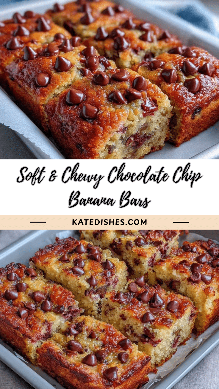chocolate chip banana bars recipe