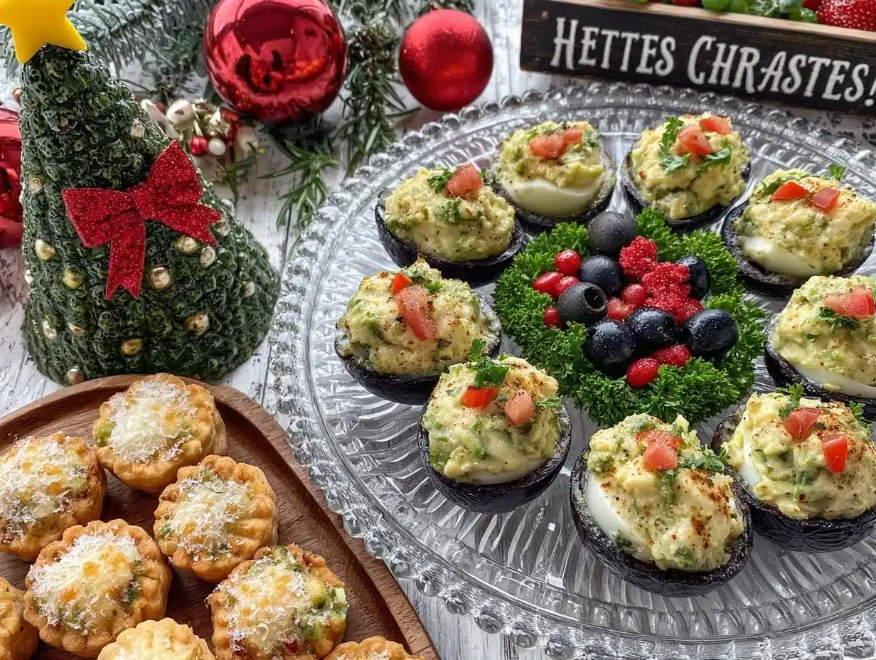 Christmas appetizers preparation steps