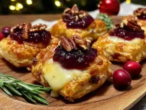 cranberry brie bites - featured image