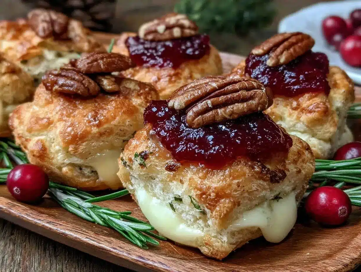 cranberry brie bites preparation steps