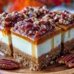 creamy cheesecake pumpkin bars - featured image