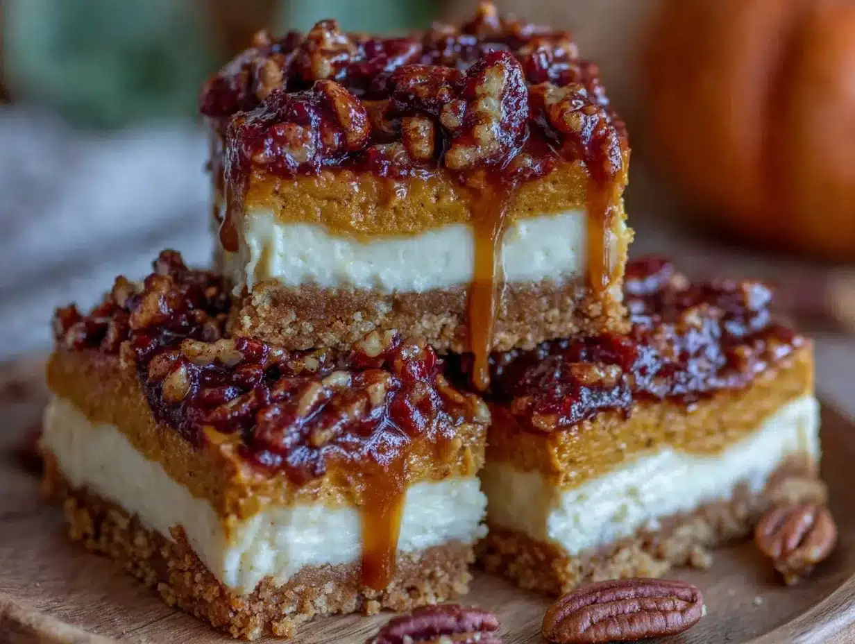 creamy cheesecake pumpkin bars preparation steps