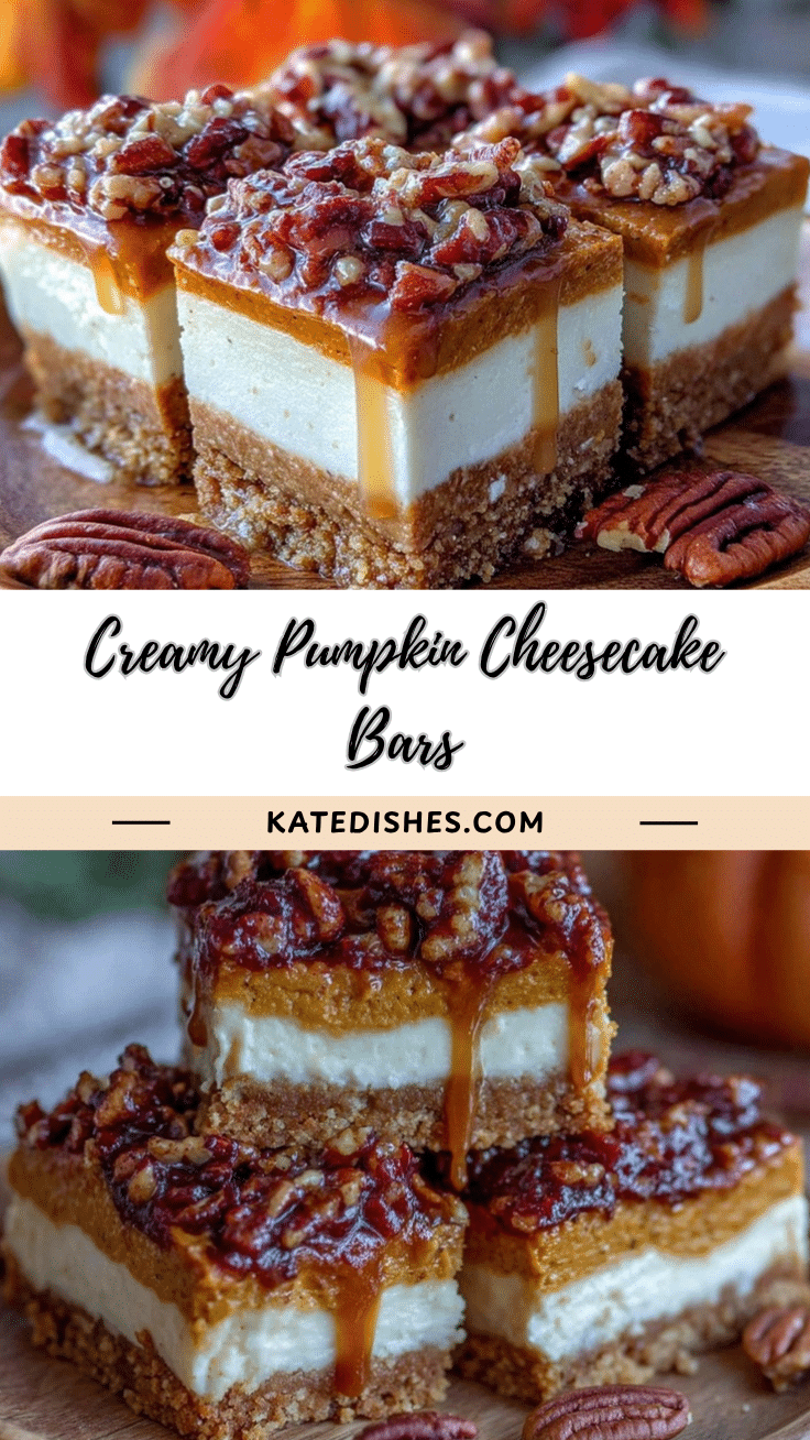 creamy cheesecake pumpkin bars recipe