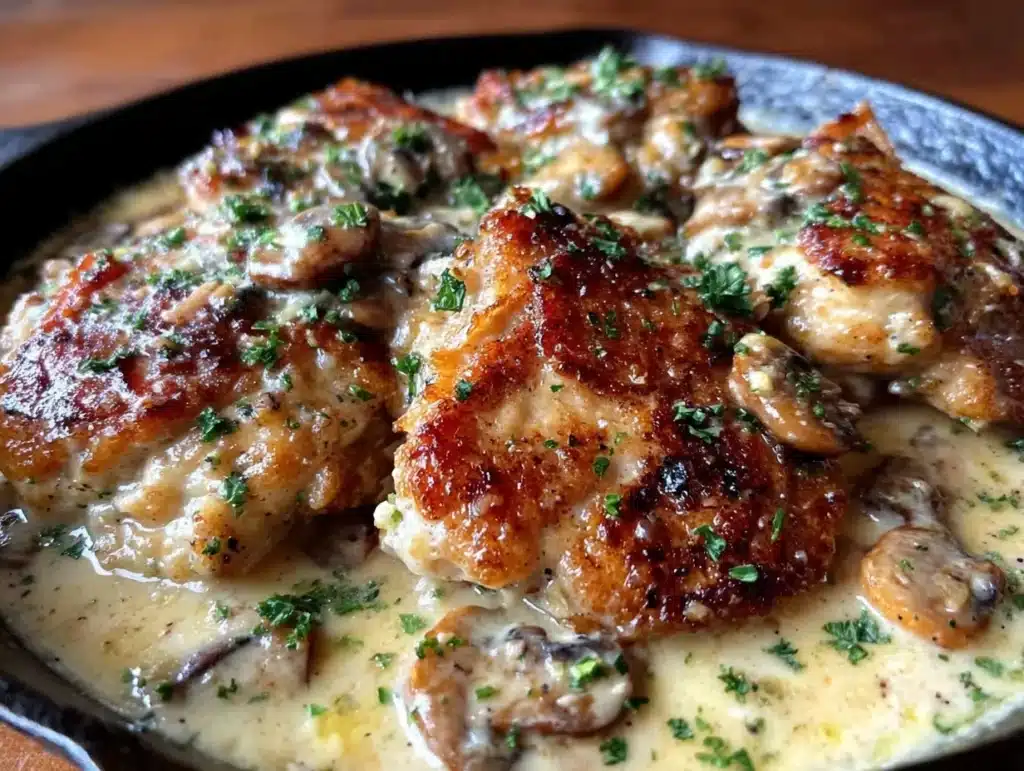 creamy Irish chicken whiskey sauce - featured image