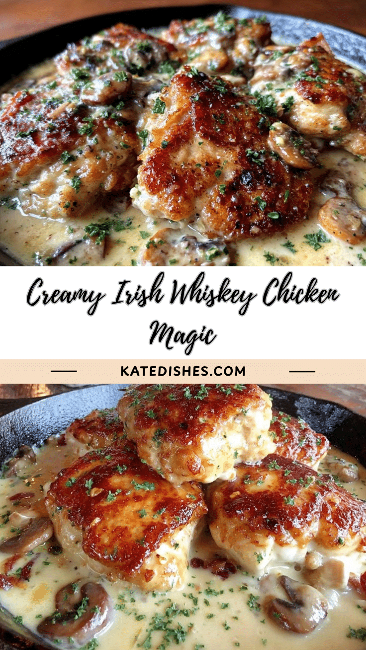 creamy Irish chicken whiskey sauce recipe