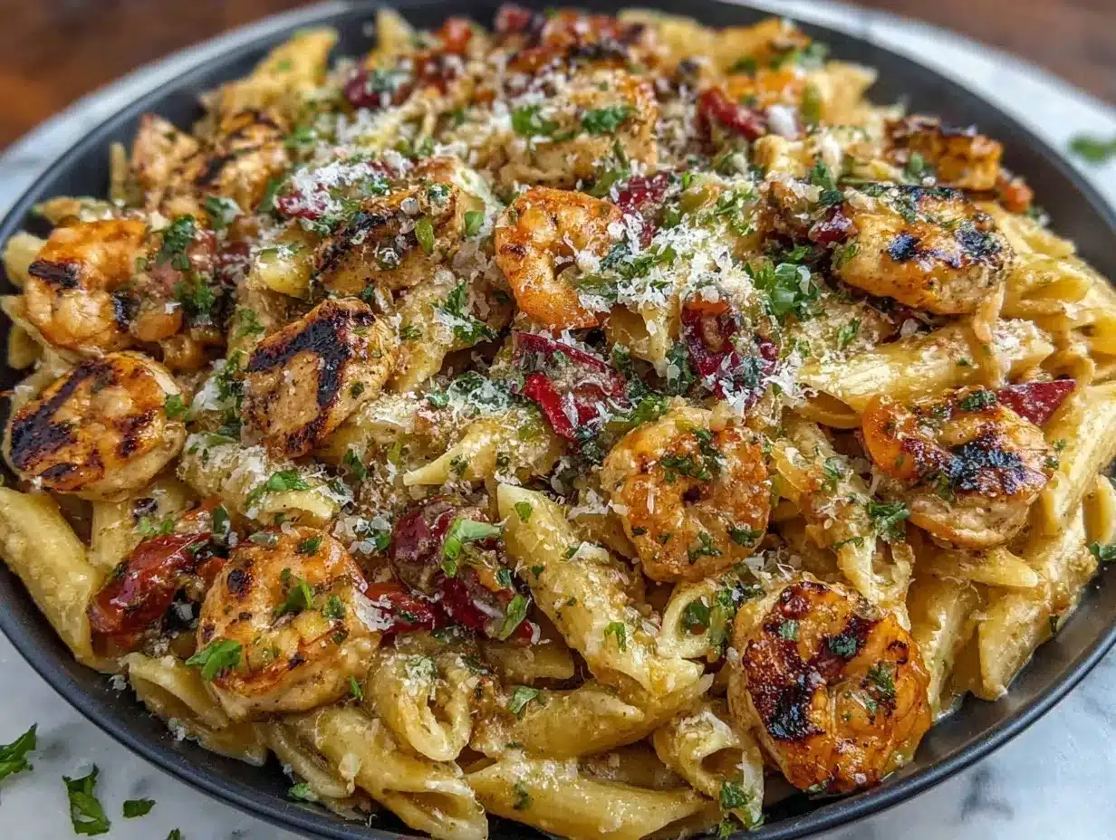 Creamy Rattlesnake Pasta preparation steps