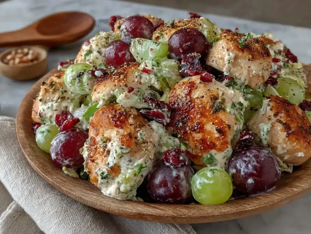 creamy vegan chicken salad - featured image