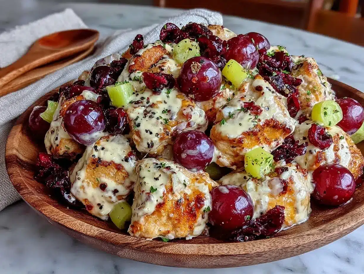 creamy vegan chicken salad preparation steps