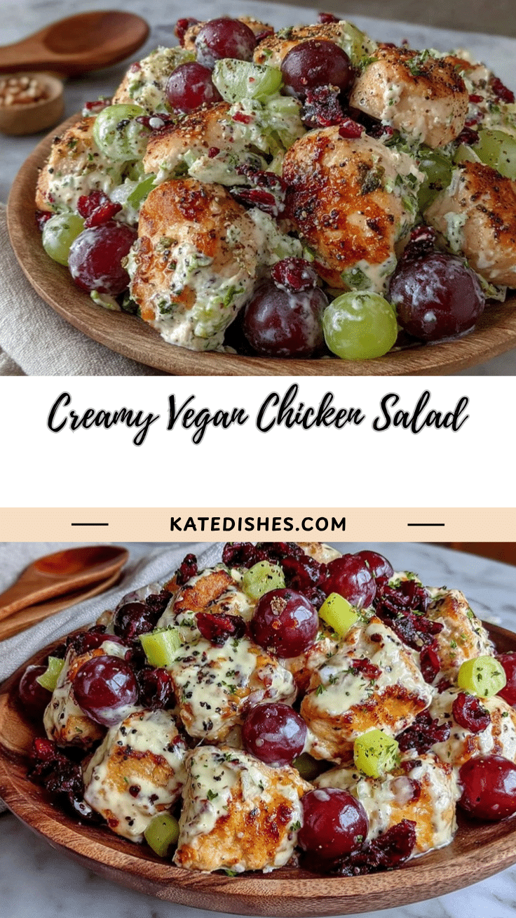 creamy vegan chicken salad recipe