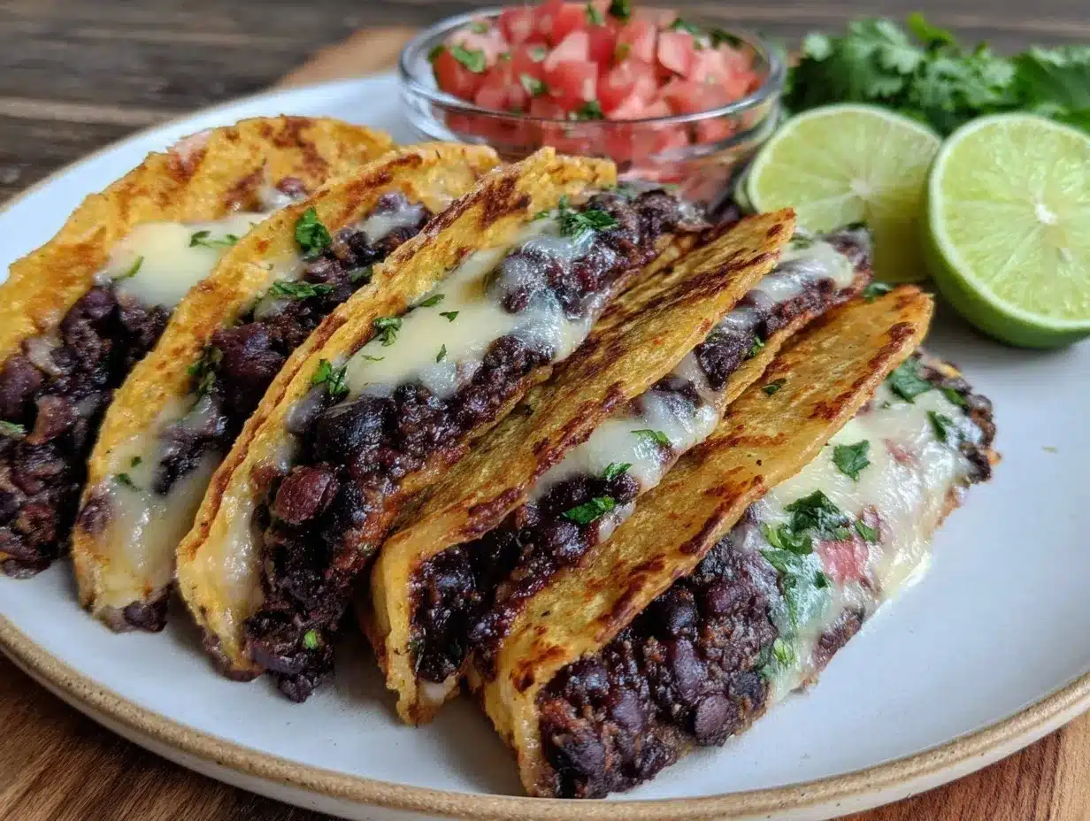 crispy black bean tacos preparation steps
