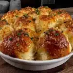 fluffy garlic butter bread rolls - featured image