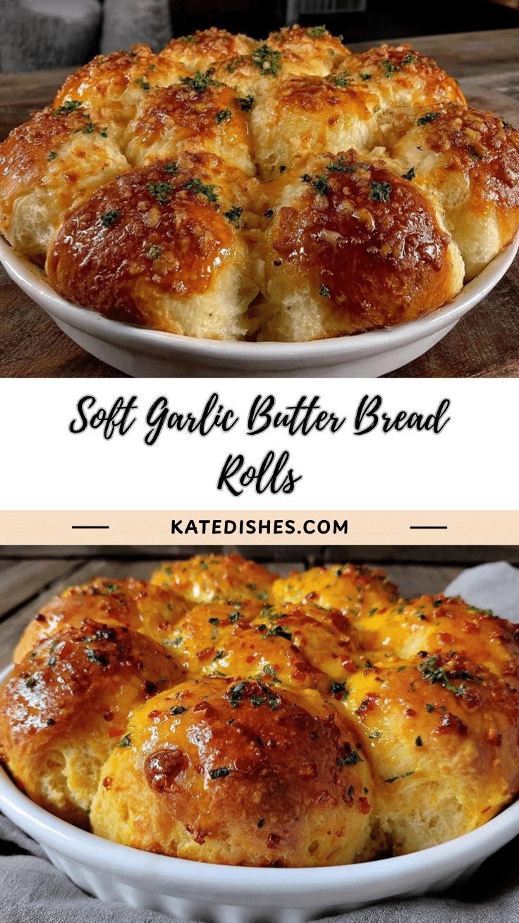 fluffy garlic butter bread rolls recipe