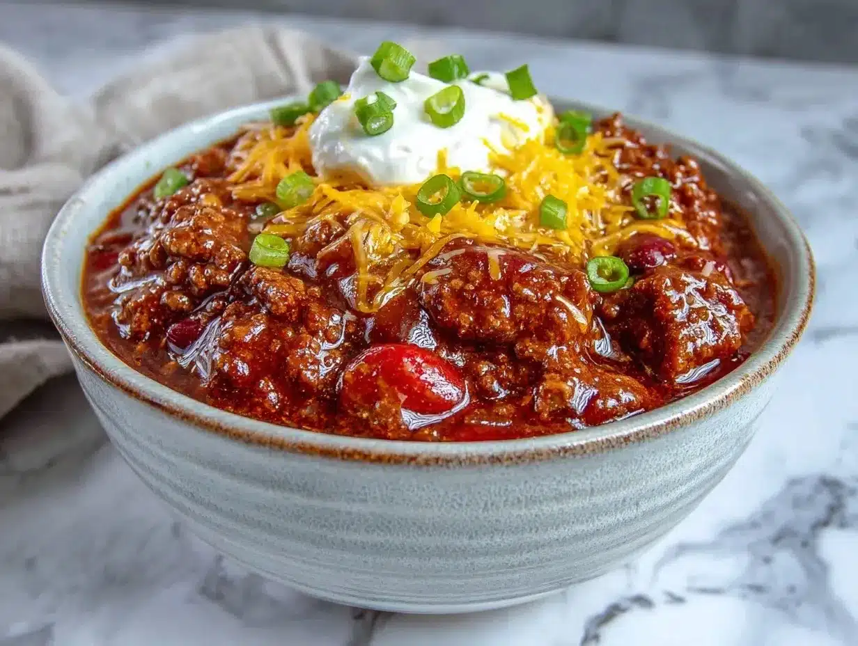ground beef chili preparation steps