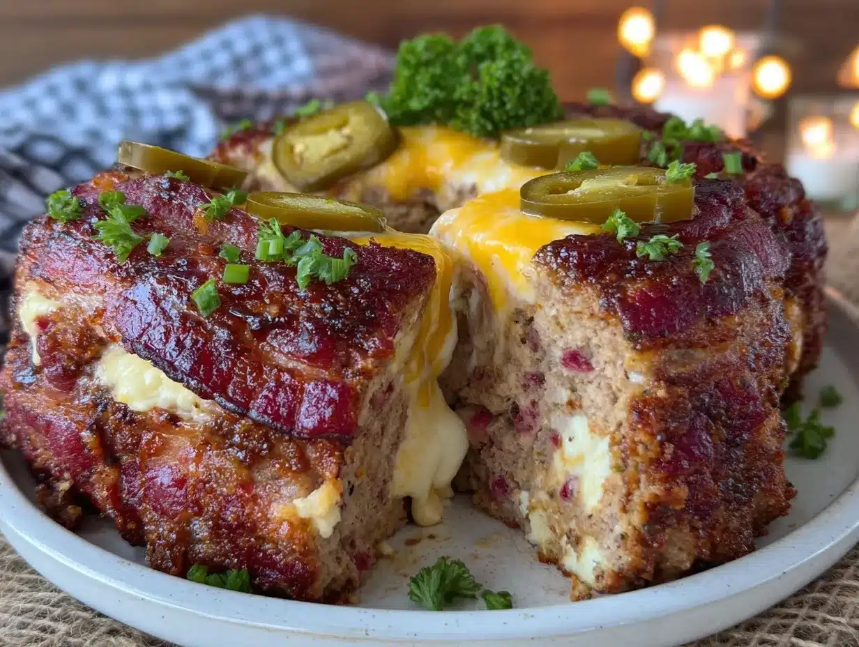 Jalapeno Popper Stuffed Meatloaf preparation steps