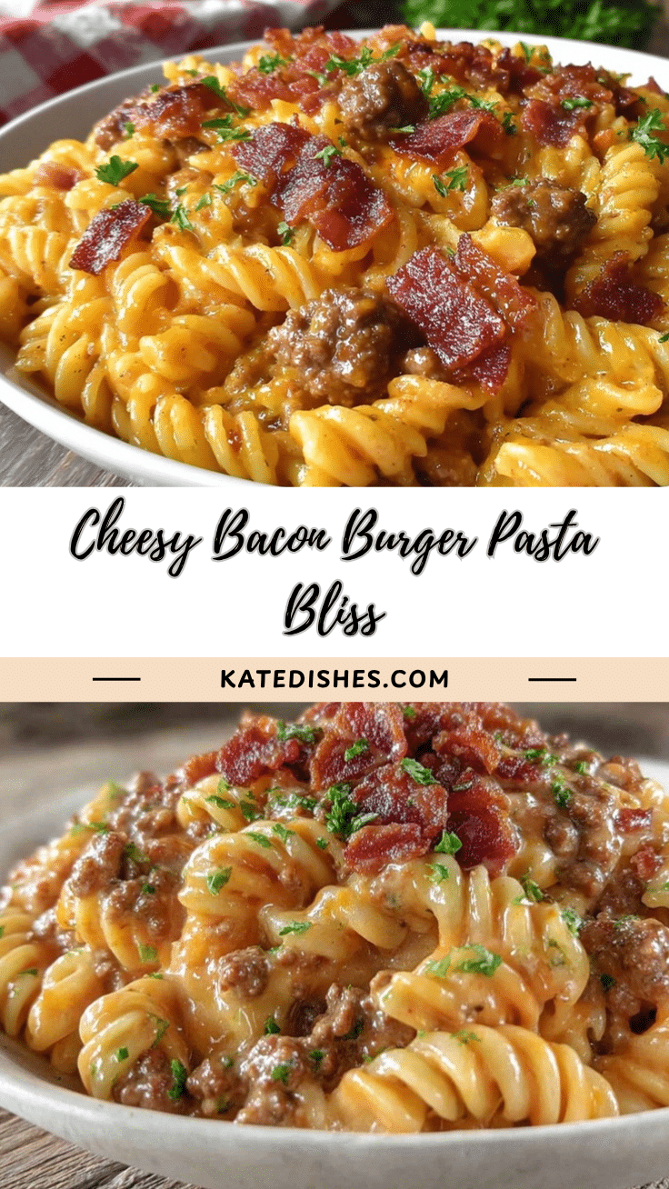Loaded Bacon Cheeseburger Pasta recipe