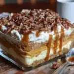 pumpkin cheesecake lasagna - featured image