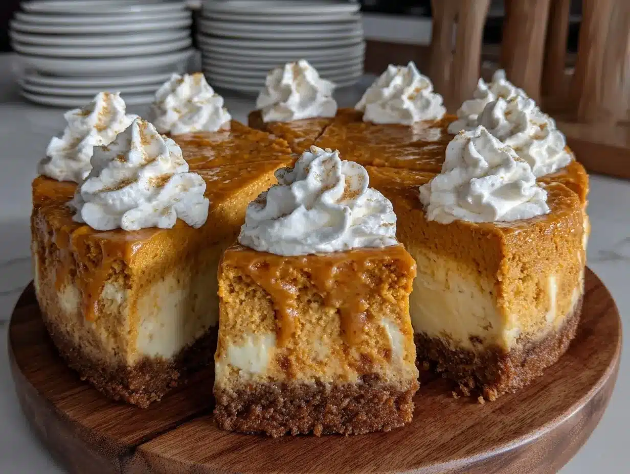 pumpkin pie cheesecake preparation steps