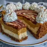 pumpkin swirl cheesecake - featured image