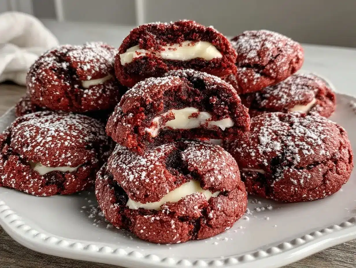 red velvet cookies preparation steps