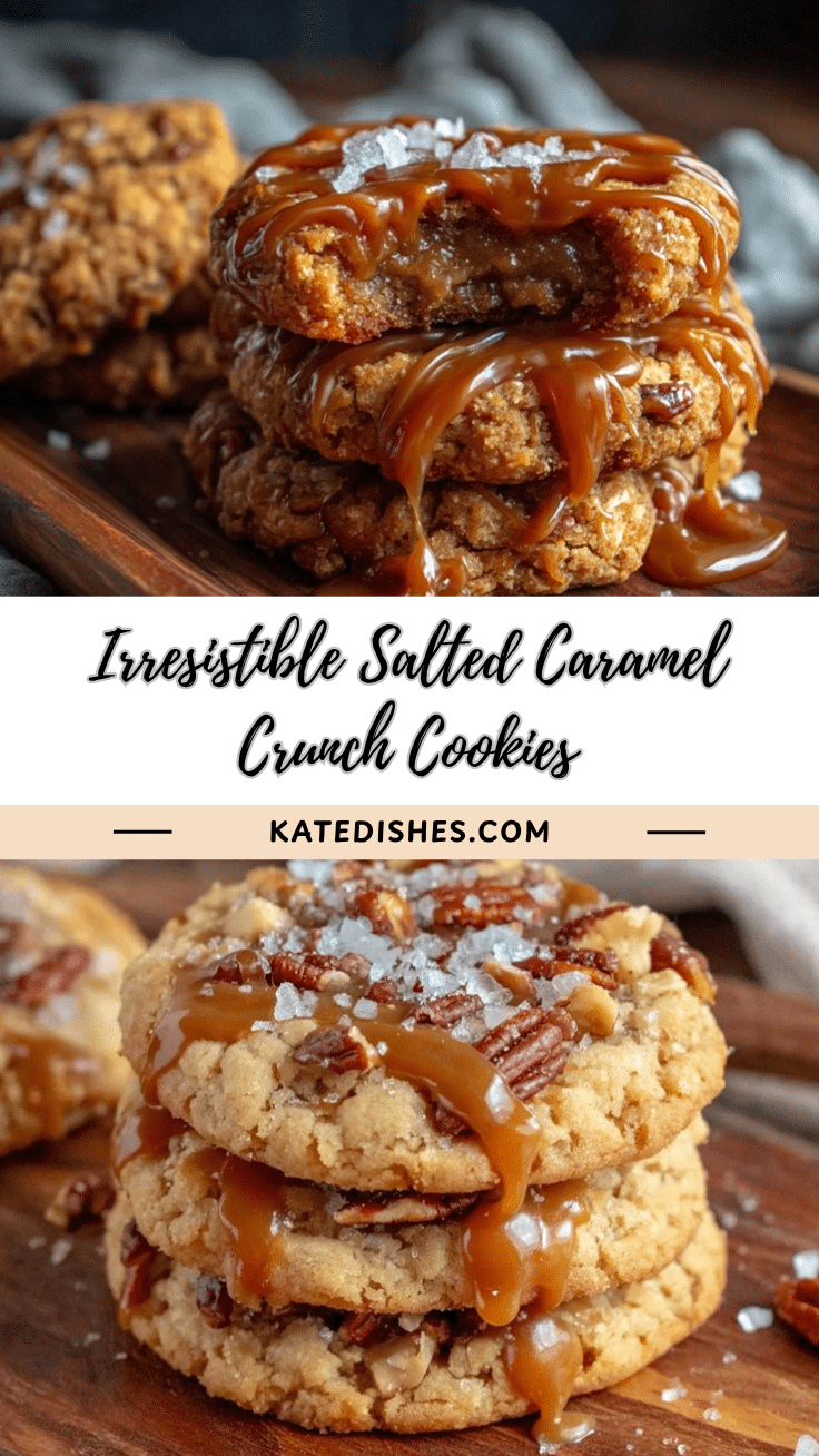 salted caramel crunch cookies recipe