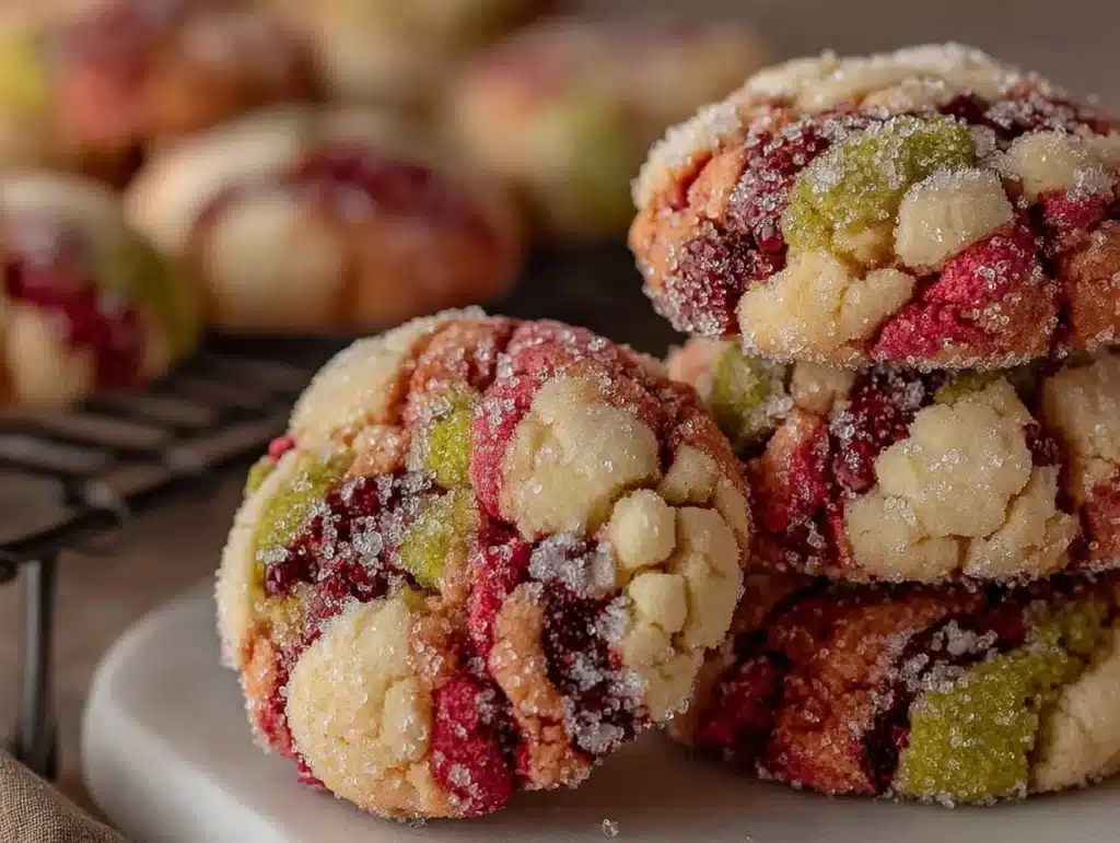 strawberry matcha neapolitan cookies - featured image