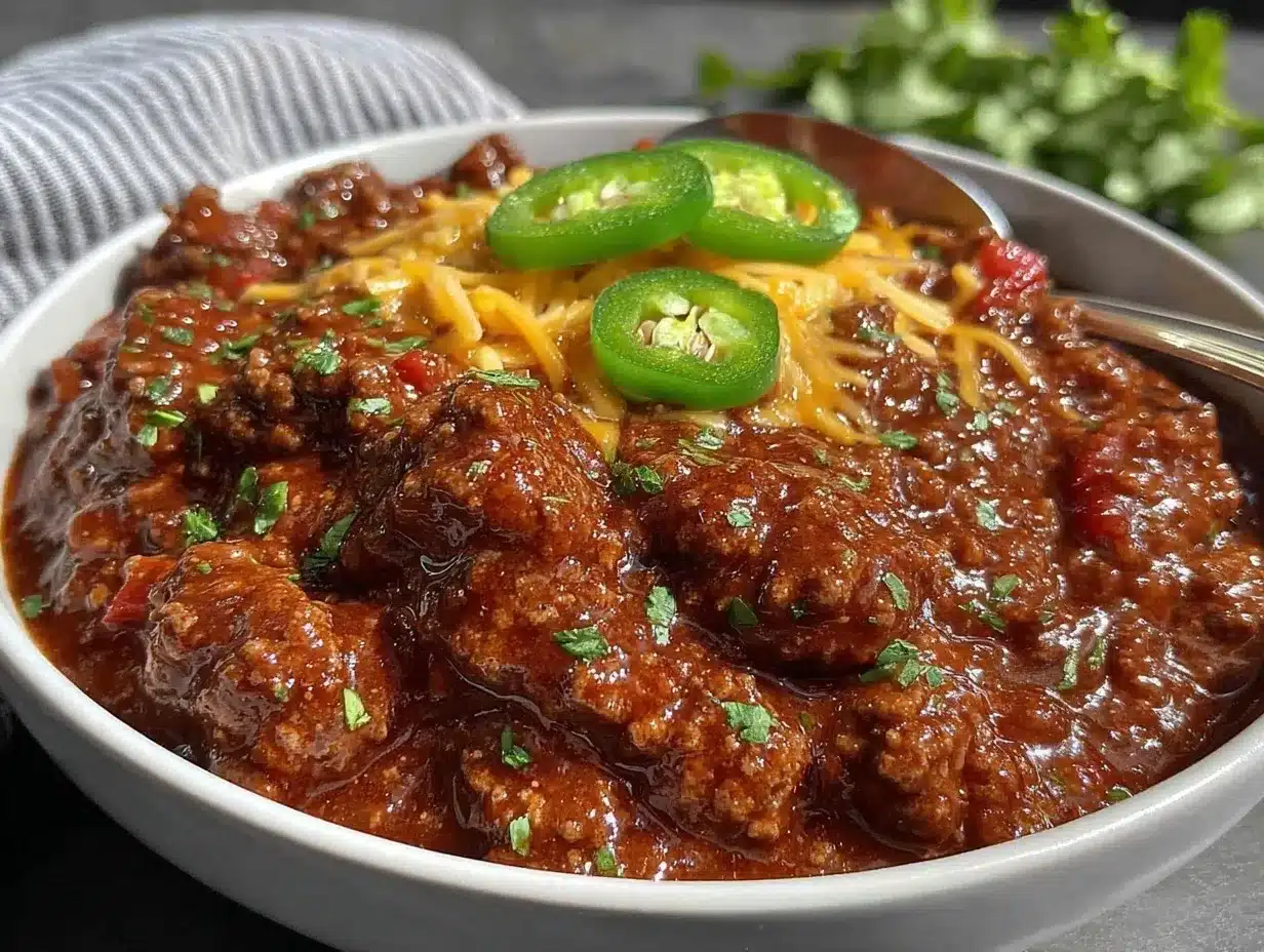 Texas-style chili preparation steps