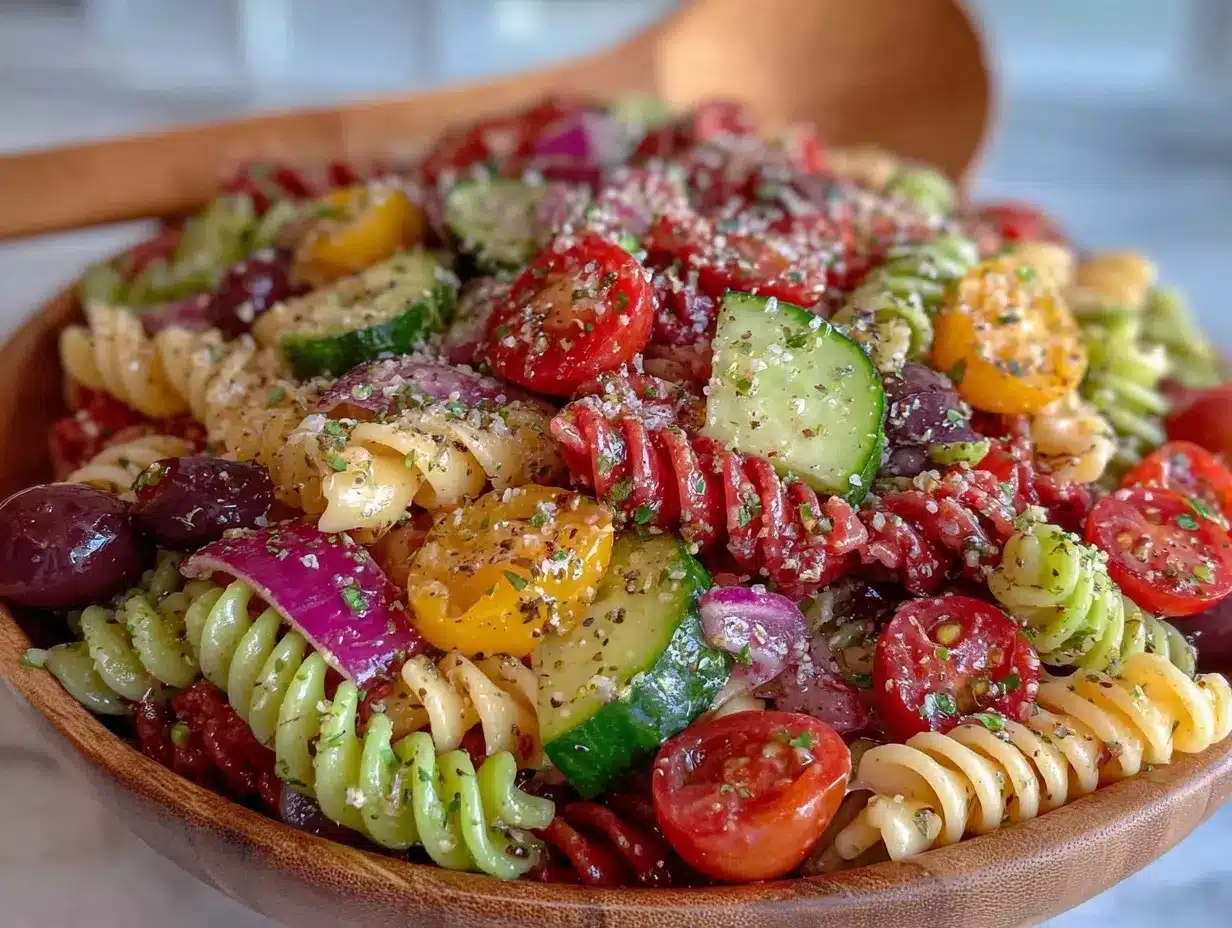 vegan pasta salad preparation steps