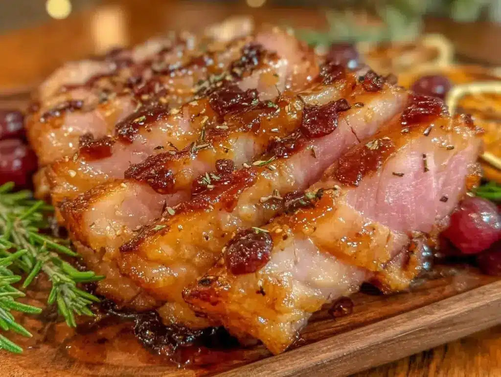 baked ham with honey-chipotle glaze - featured image