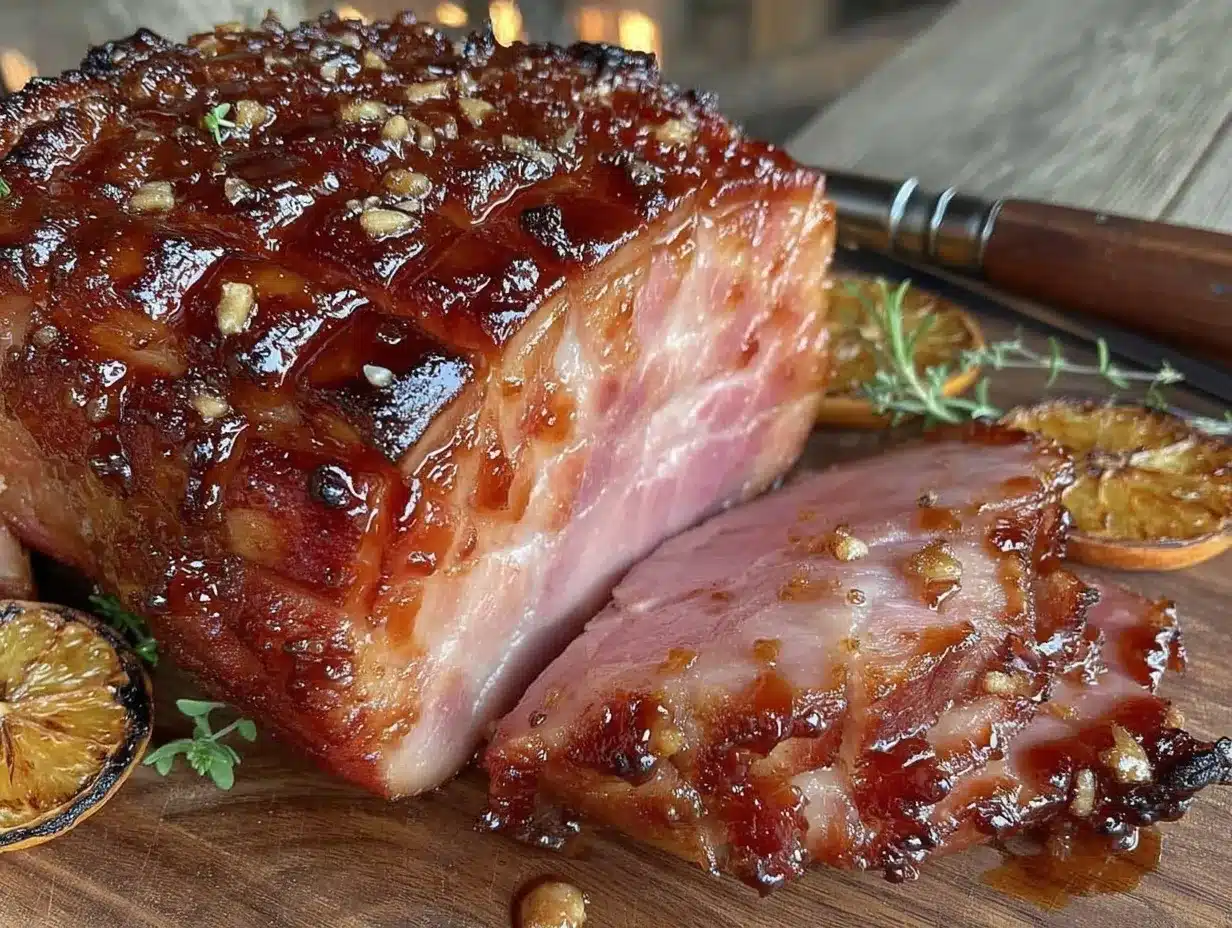 baked ham with honey-chipotle glaze preparation steps