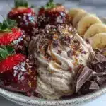 chocolate covered strawberries nice cream bowl - featured image