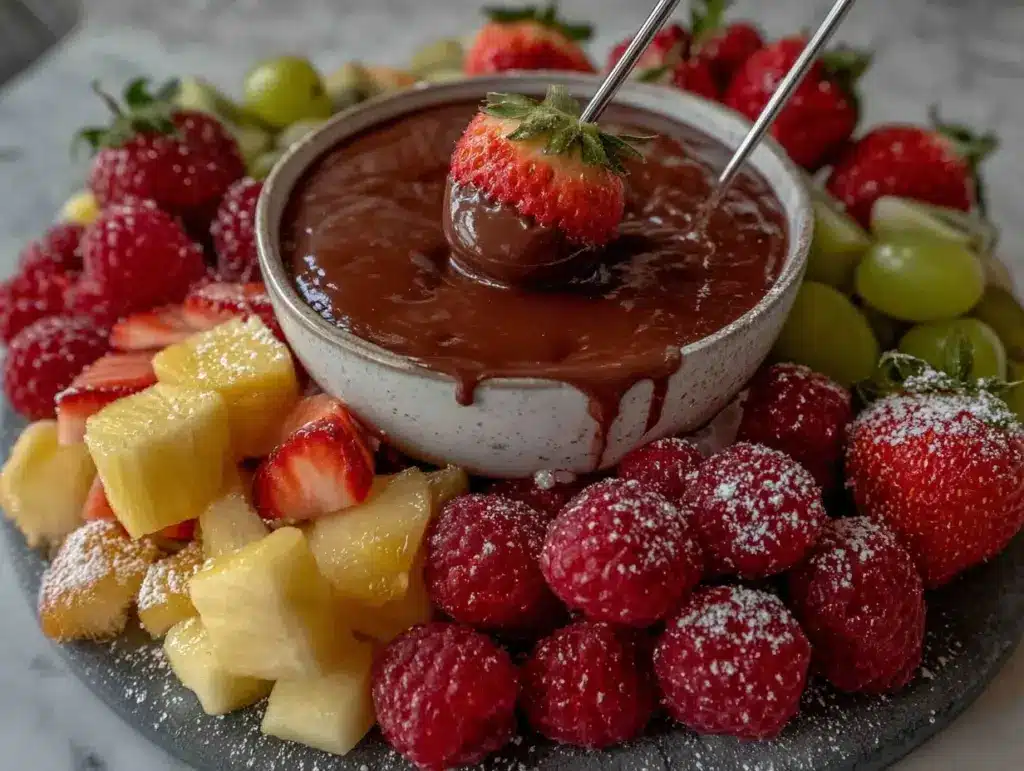 chocolate fondue recipe - featured image