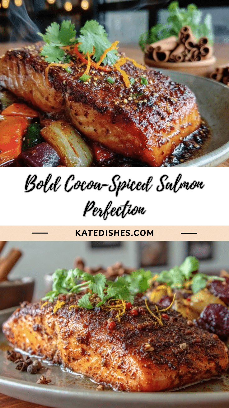 cocoa spiced salmon recipe