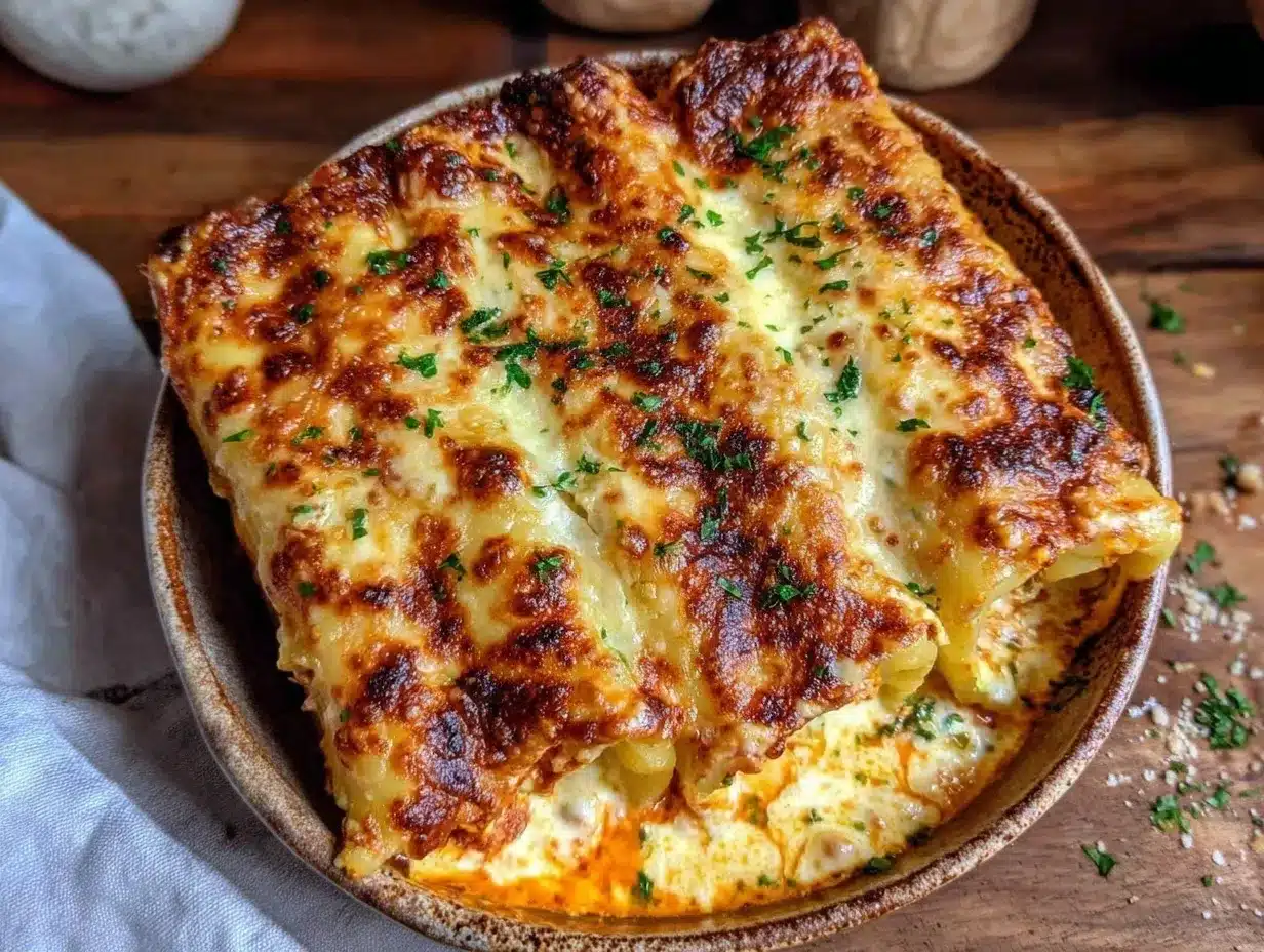 crab-stuffed manicotti preparation steps