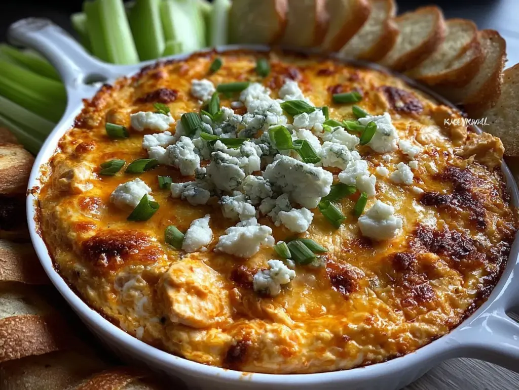 creamy Buffalo chicken dip - featured image
