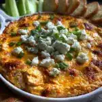 creamy Buffalo chicken dip - featured image