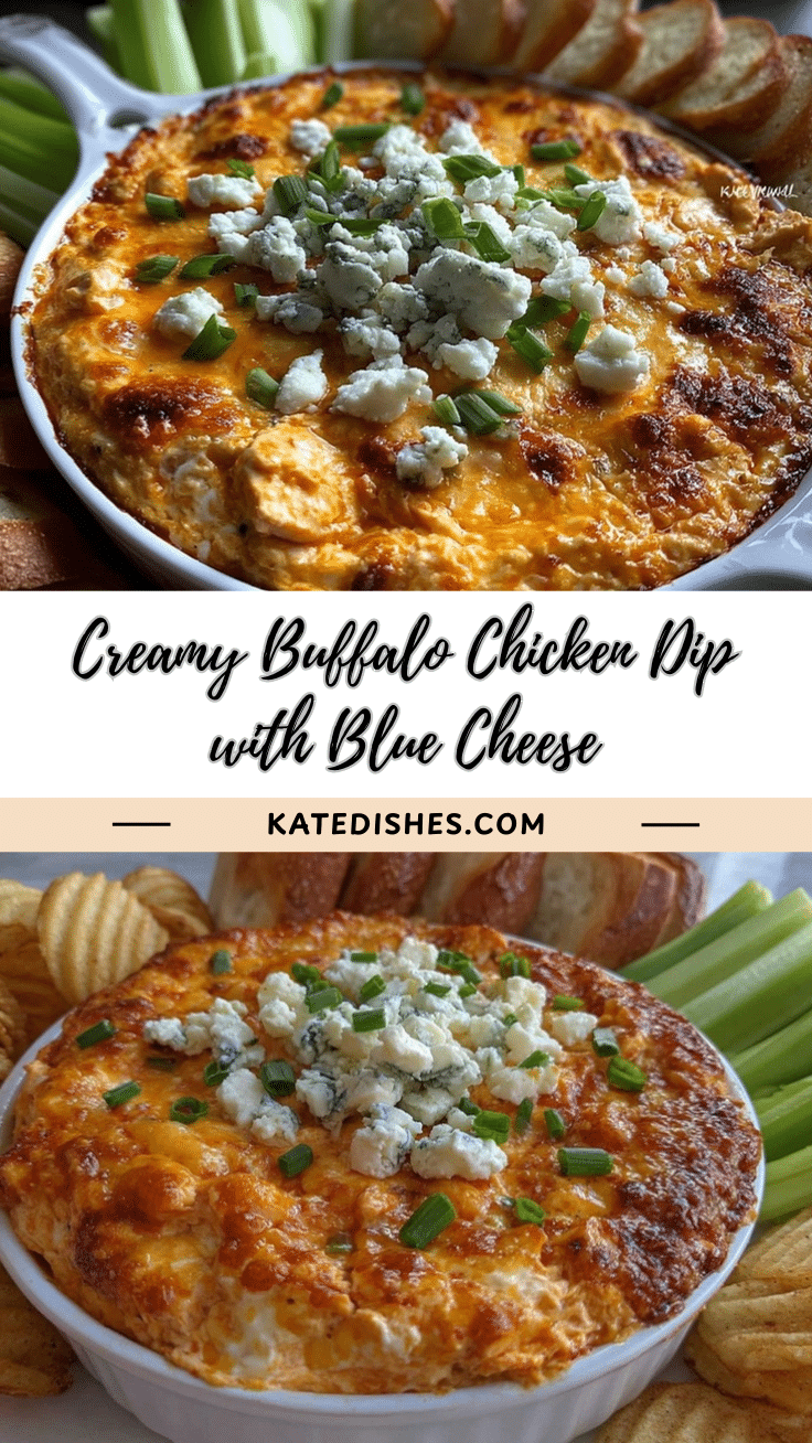 creamy Buffalo chicken dip recipe