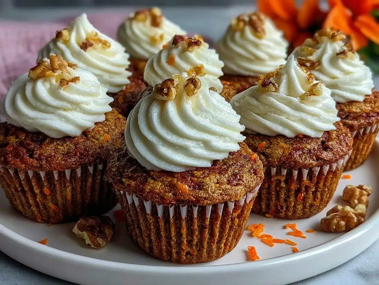 creamy carrot cake cupcakes preparation steps