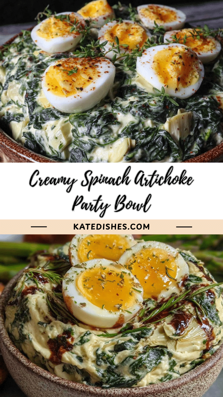 creamy spinach artichoke party bowl recipe