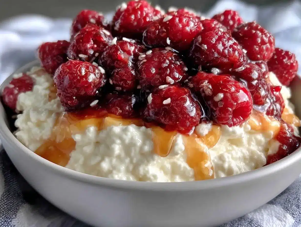 creamy valentine cocktails cottage cheese bowl preparation steps