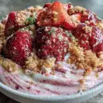 creamy valentines nice cream bowl - featured image