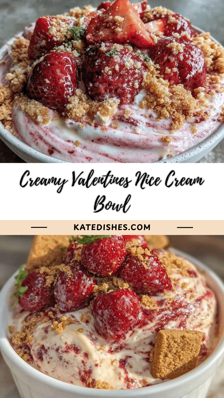 creamy valentines nice cream bowl recipe