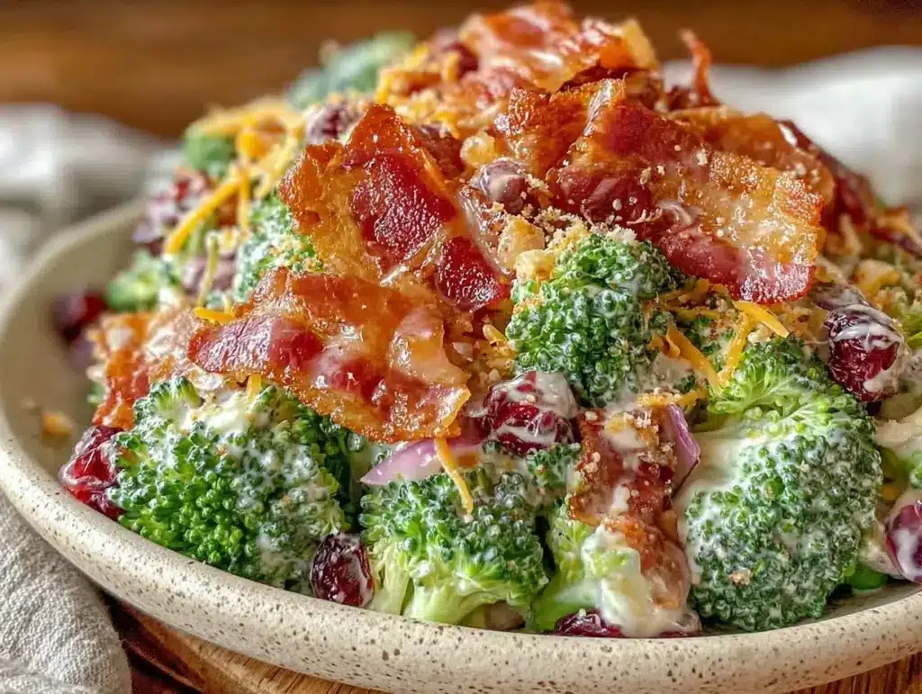 crispy broccoli salad - featured image