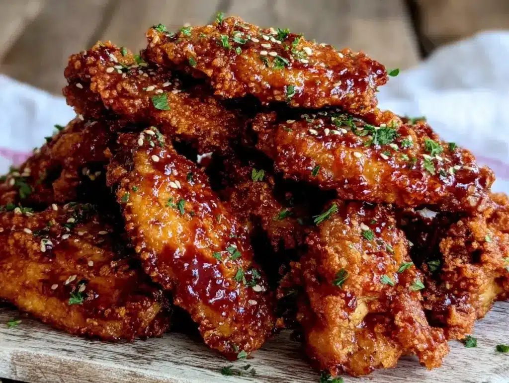 crispy chicken wings - featured image