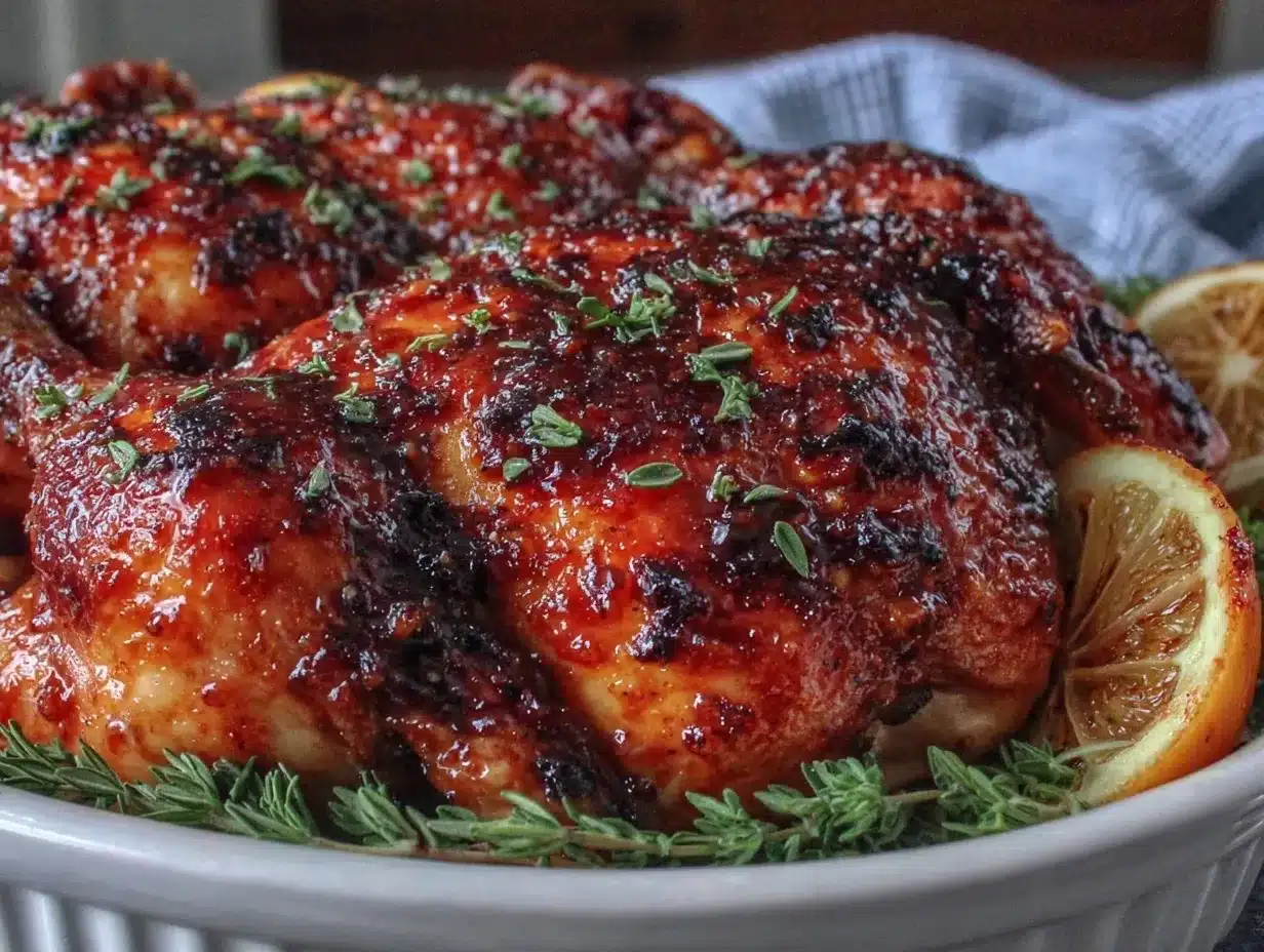 crispy glazed Cornish hens preparation steps