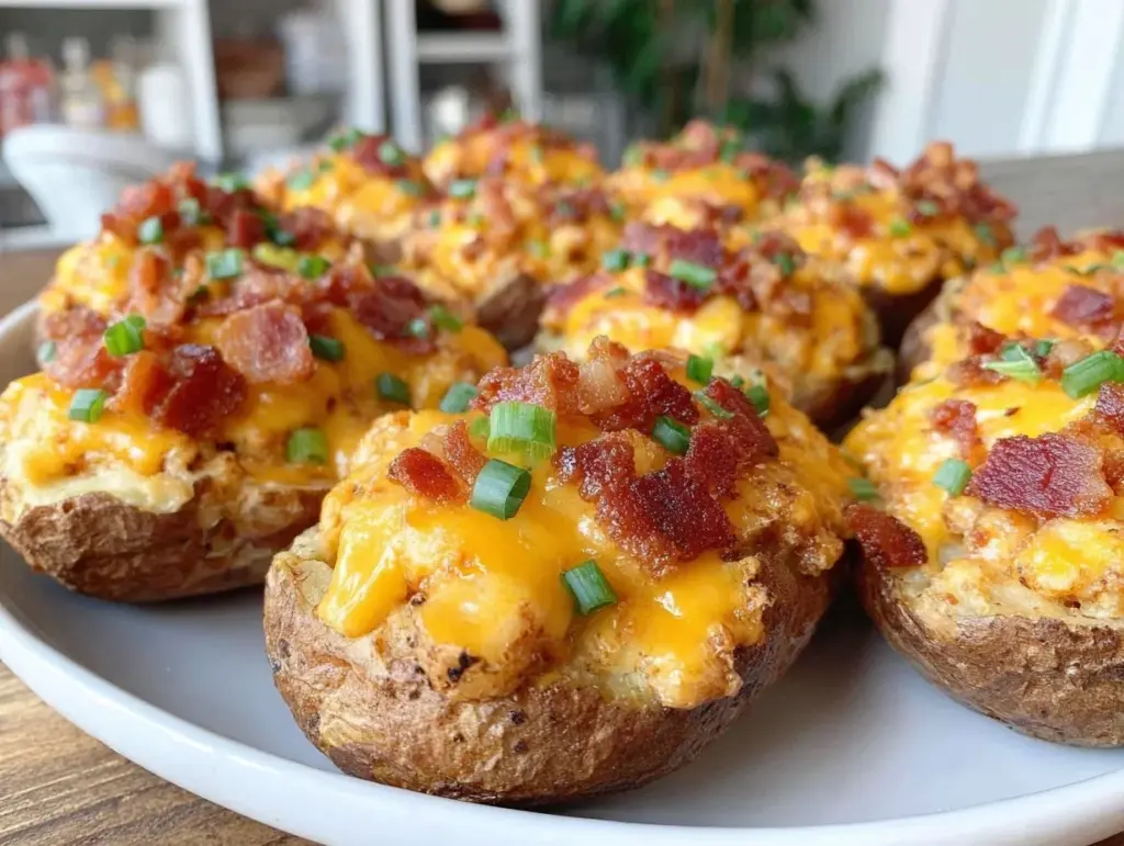 crispy loaded potato skins - featured image