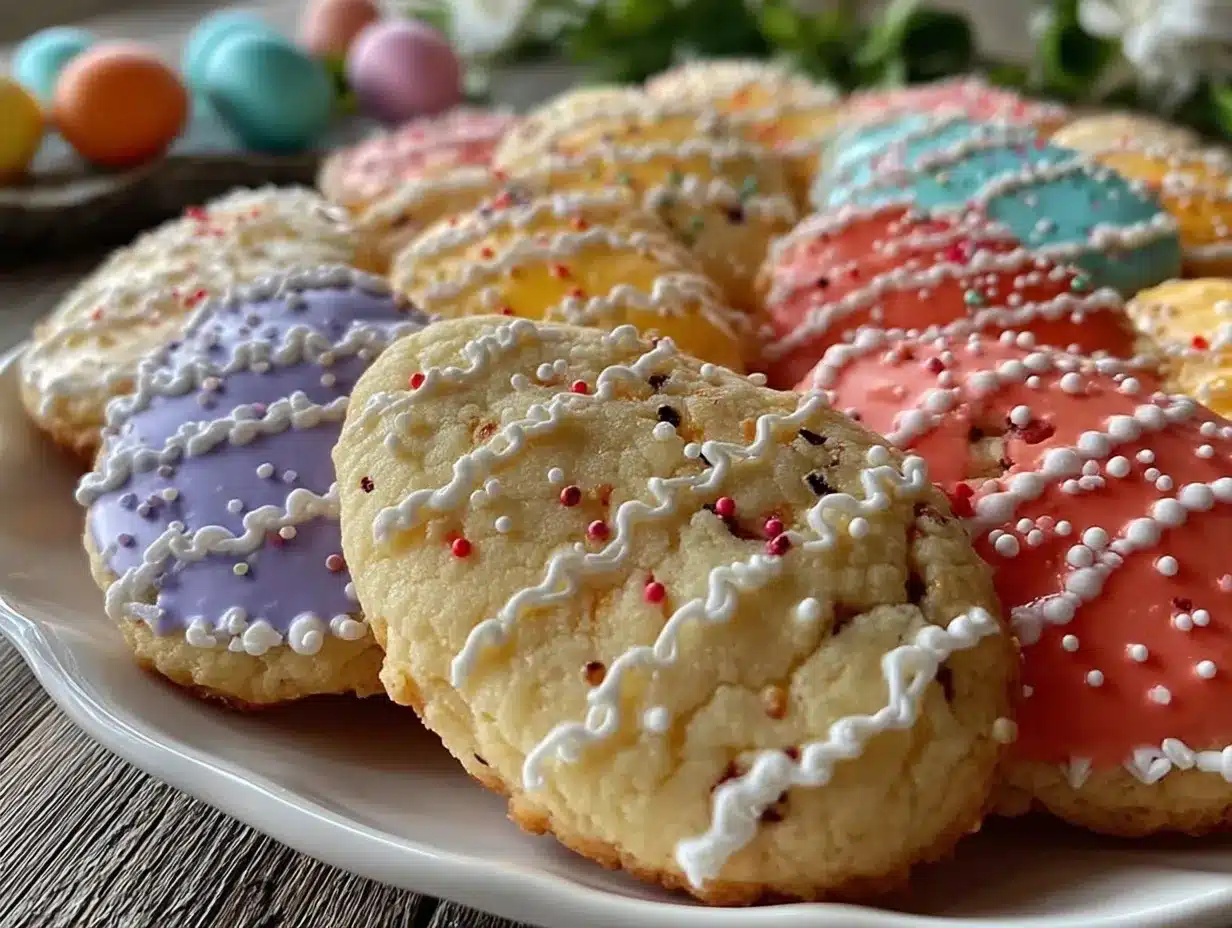 Easter Egg Sugar Cookies preparation steps
