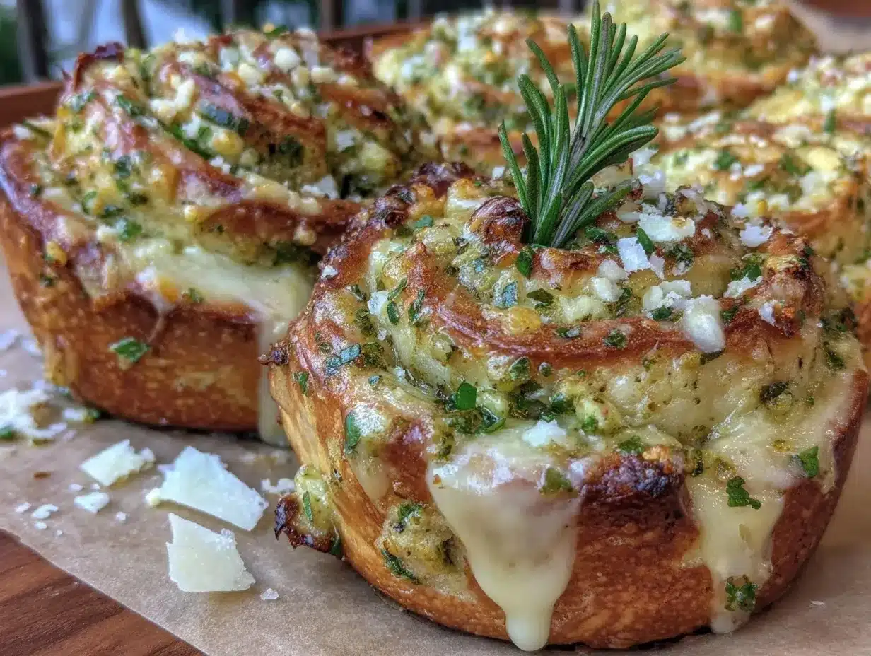 Fluffy Holiday Herb-Cheese Rolls preparation steps